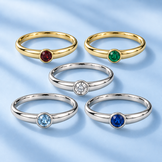 Bague jonc pierre précieuse et pierre fine joaillerie seconde main