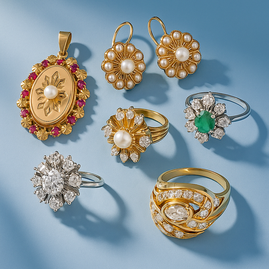 bijoux anciens vintage or 18 carats