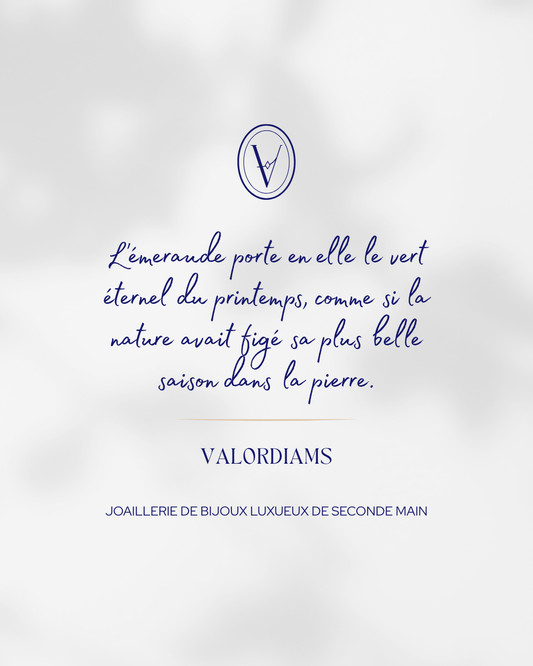 Citation émeraude joaillerie – Le vert éternel du printemps