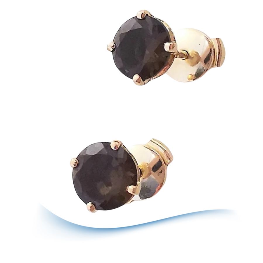 photo Boucles d’oreilles puces en Or Jaune 18K