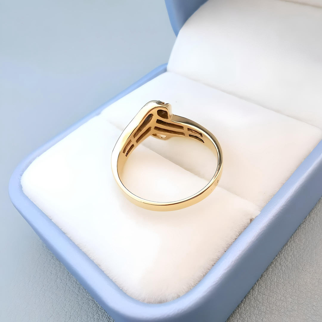 Bague Saphirs et Diamants Or jaune 18 K (750°/°°) 18 carats