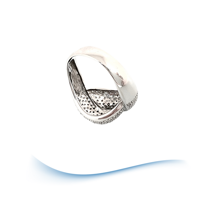 Bague en Diamants totalisant 2 carats - Or blanc 18 K (750°/°°) 18 carats