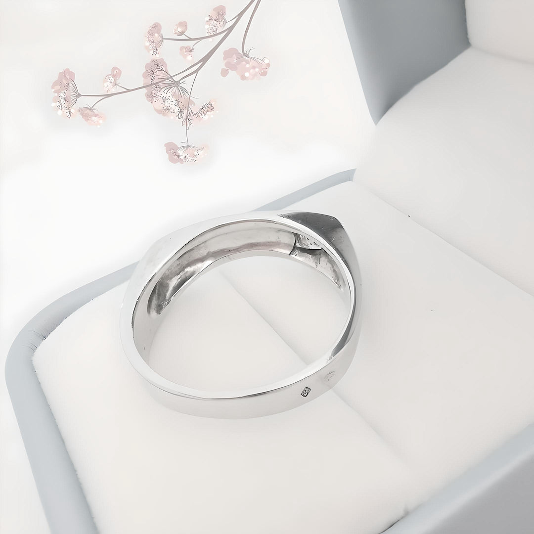 Bague diamant de 0,15 carat taille princesse - Or gris 18 K (750°/°°) 18 carats
