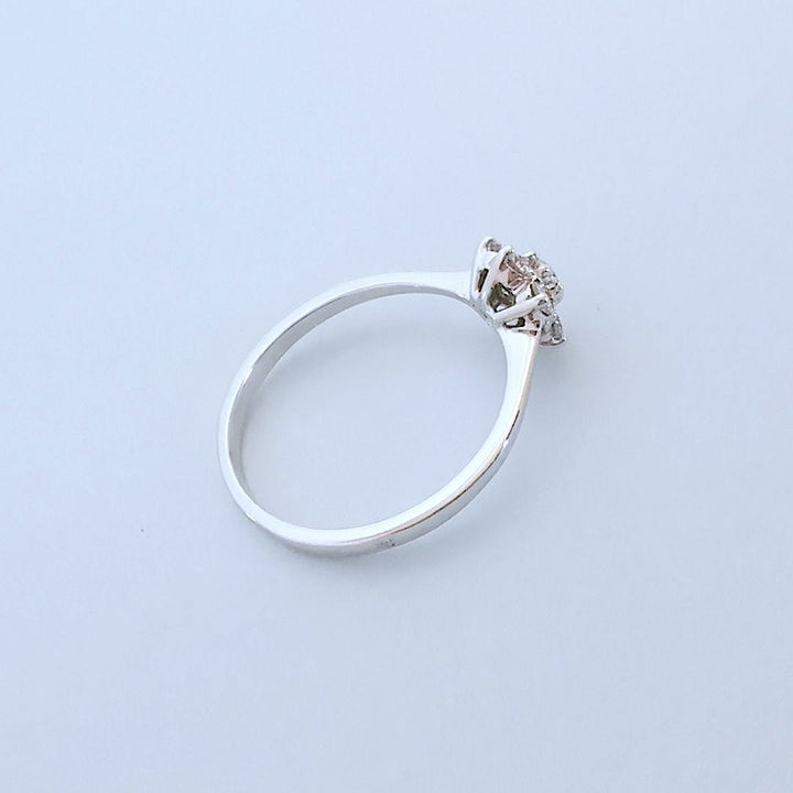 Bague de fiançailles en Diamants 0,46 ct - Or blanc 18 K (750°/°°) 18 carats