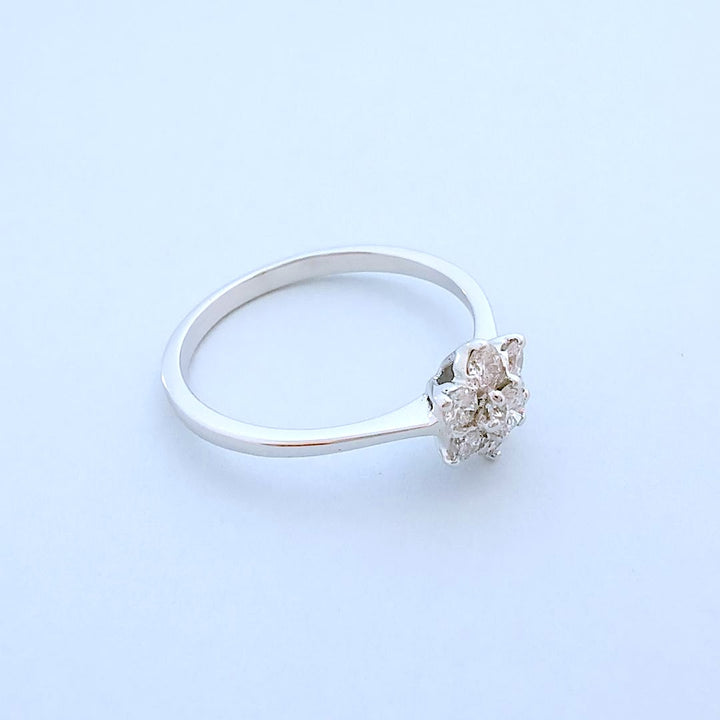 Bague de fiançailles en Diamants 0,46 ct - Or blanc 18 K (750°/°°) 18 carats
