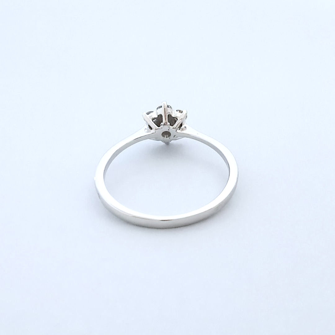 Bague de fiançailles en Diamants 0,46 ct - Or blanc 18 K (750°/°°) 18 carats