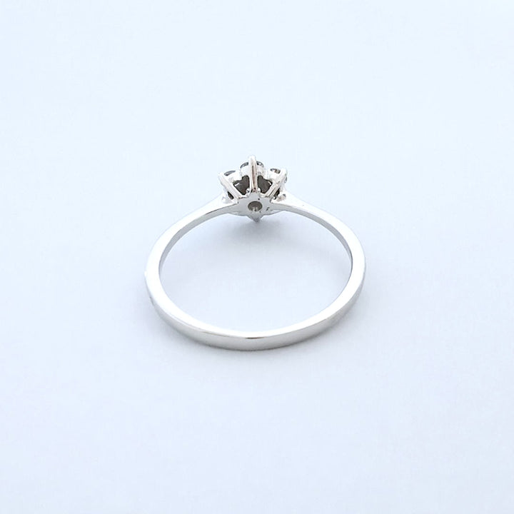 Bague de fiançailles en Diamants 0,46 ct - Or blanc 18 K (750°/°°) 18 carats