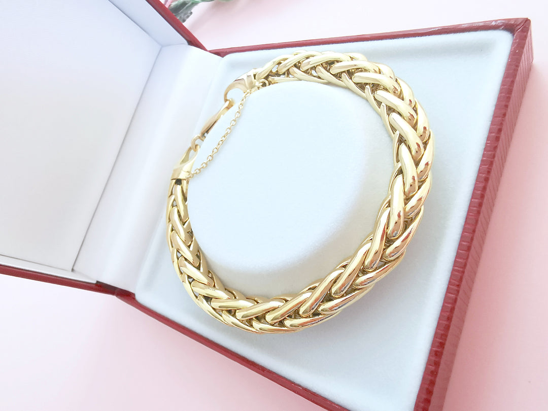 Bracelet maille palmier 22,68 gr Or Jaune 18 K (750°/°°) 18 carats