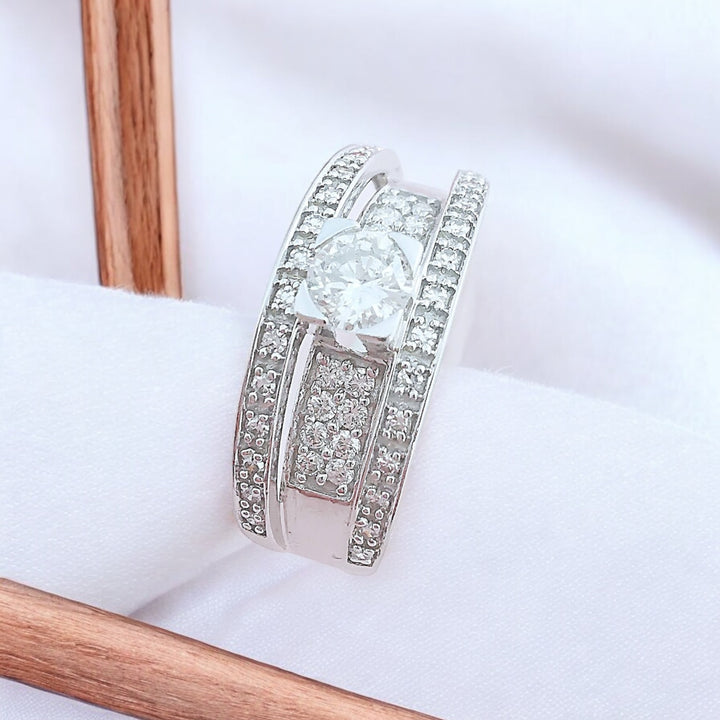 Bague Diamants 0,82 carat - Or blanc 18 K (750°/°°) 18 carats