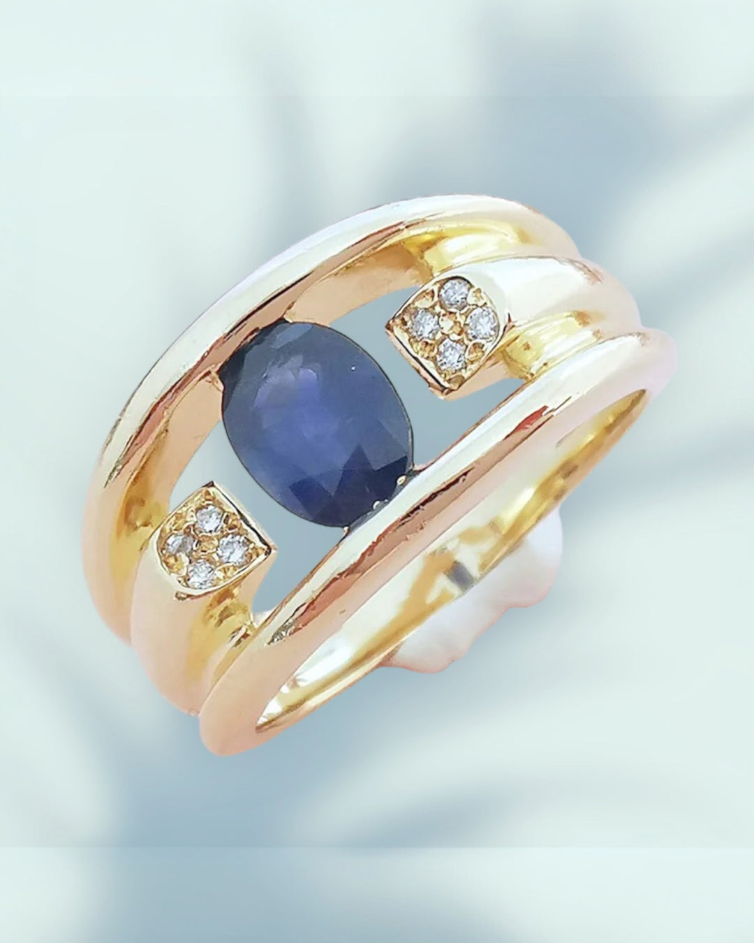 Bague Saphir Bague Or 750 18k Prix Bague Saphir Bleu Bague Or 18