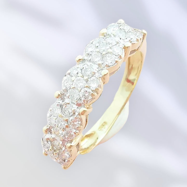 Bague Diamants 0,70 carat - Or 18 K (750°/°°) 18 carats