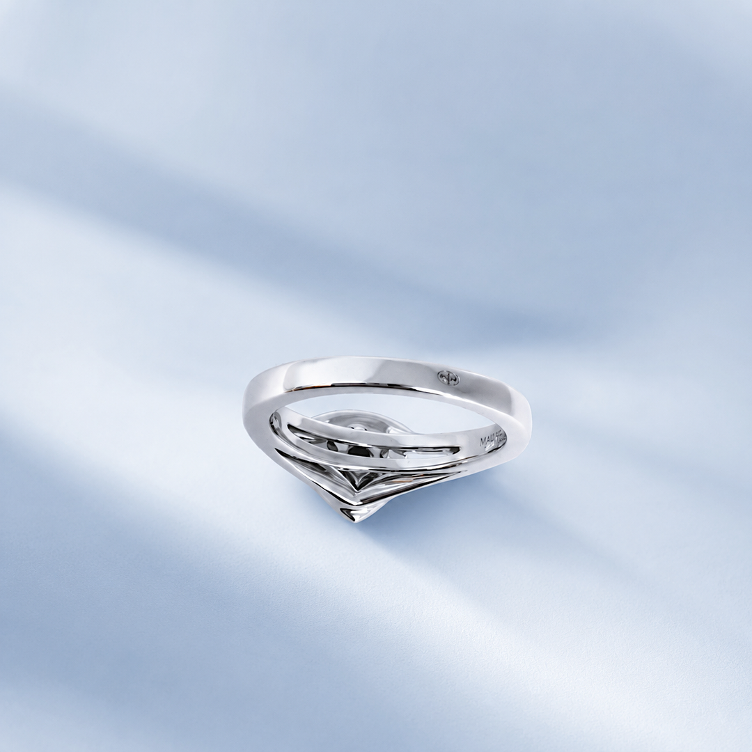 Anneau Bague Mauboussin Dream & Love or gris 18K, signature Mauboussin gravée - Valordiams