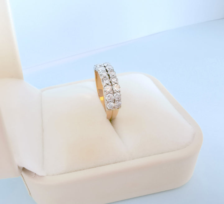 photo de profil bague joaillerie de seconde main diamants or 18K