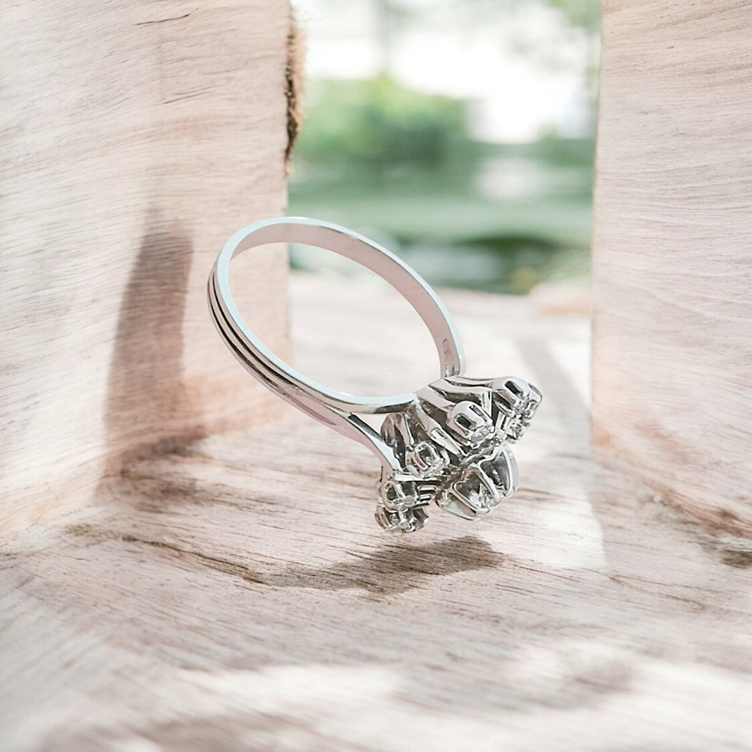 photo profil bague vintage diamants