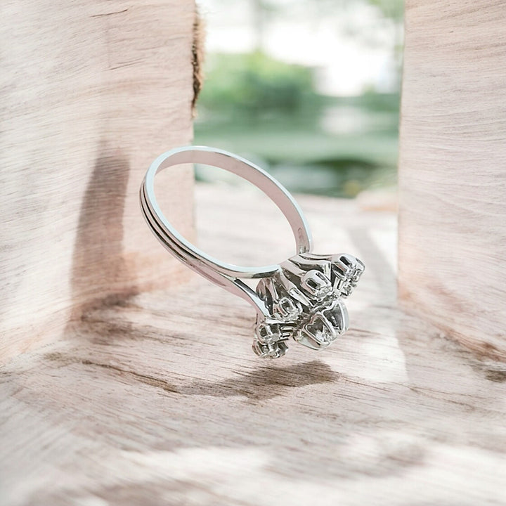 photo profil bague vintage diamants