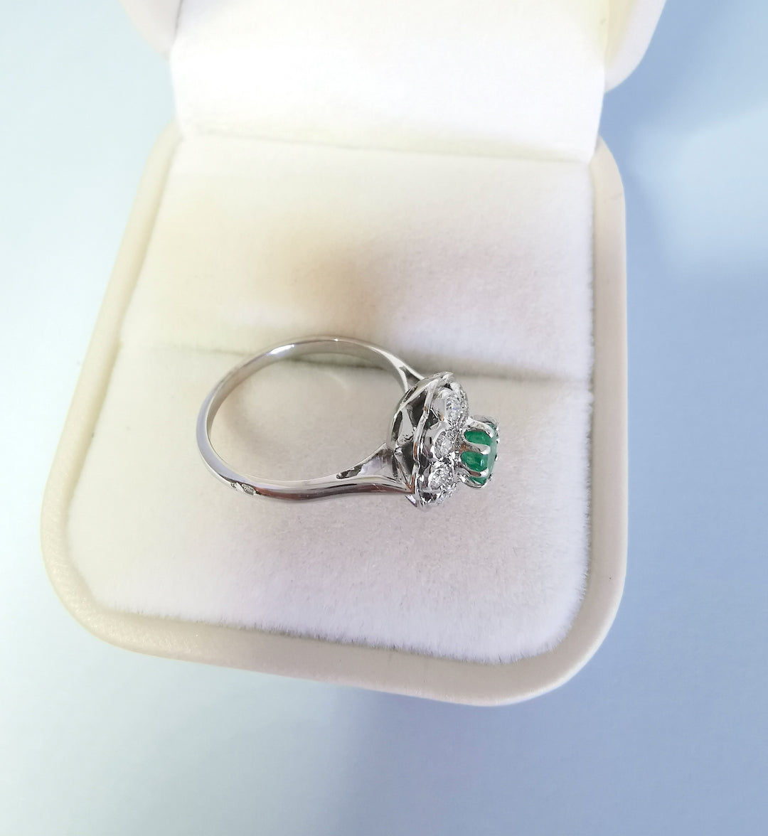 vue des griffes bijou de seconde main bague marguerite vintage or