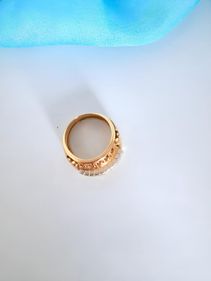 photo de l'anneau bijoux valordiams vintage de seconde main or 18K