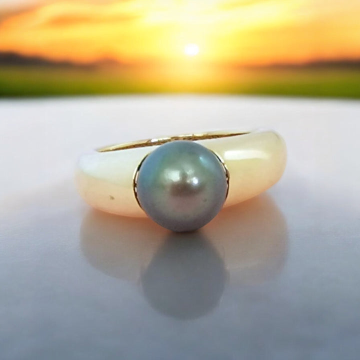 photo boutique valordiams bague femme perle de tahiti