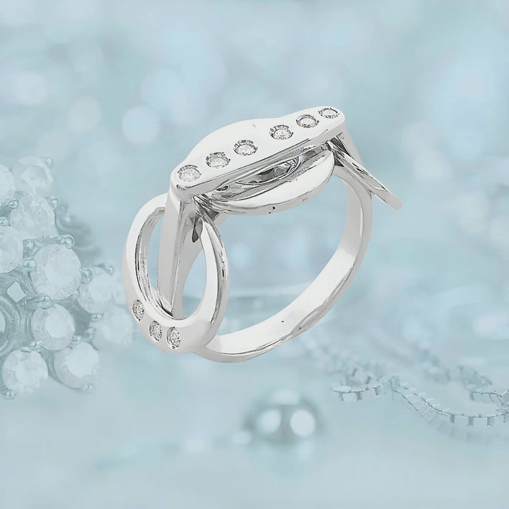 Bague Diamants Or Blanc 18K (750/1000) 18 carats