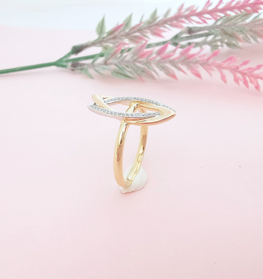 valordiams bague moderne en diamants or 18K