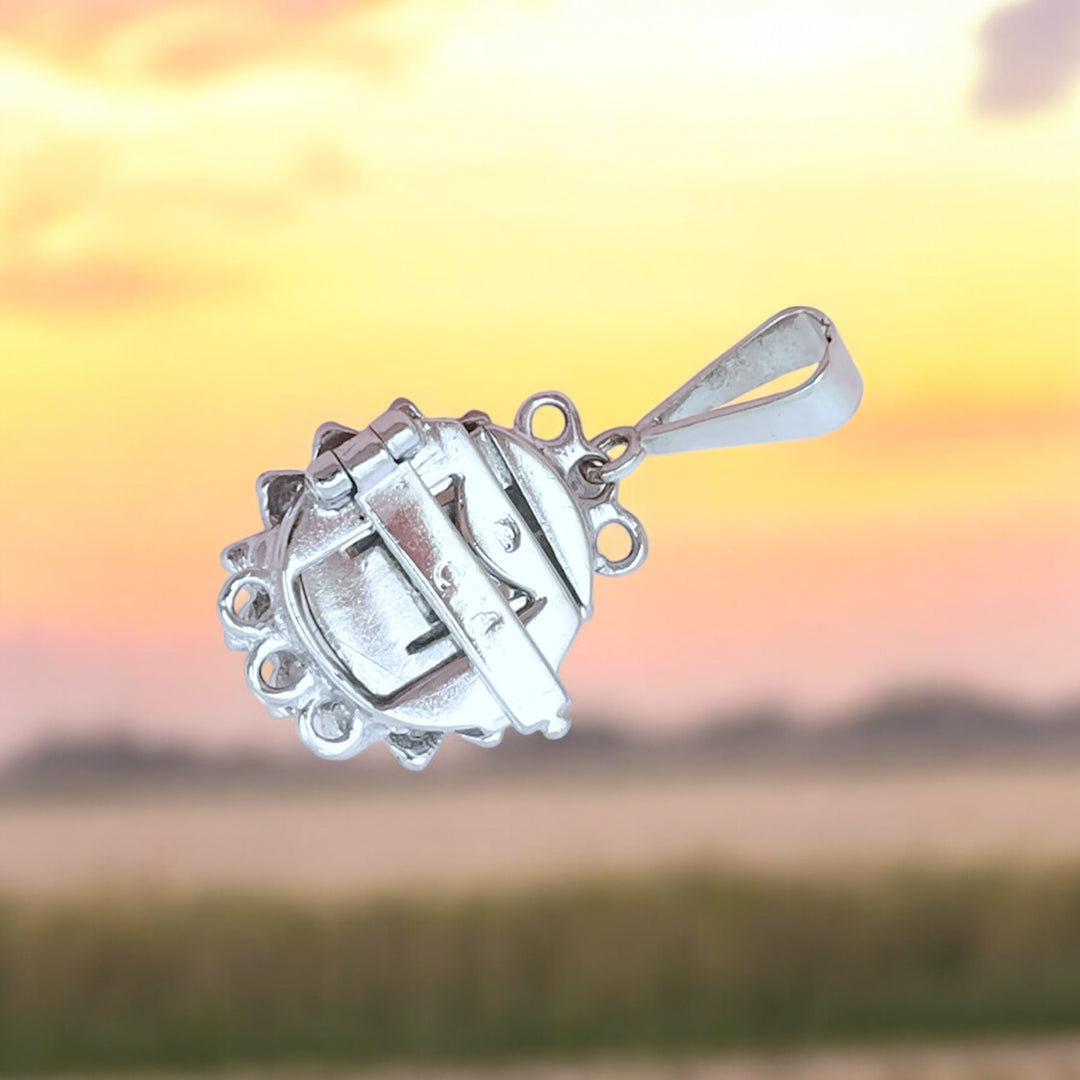 photo de l'envers valordiams bijoux pendentif perle