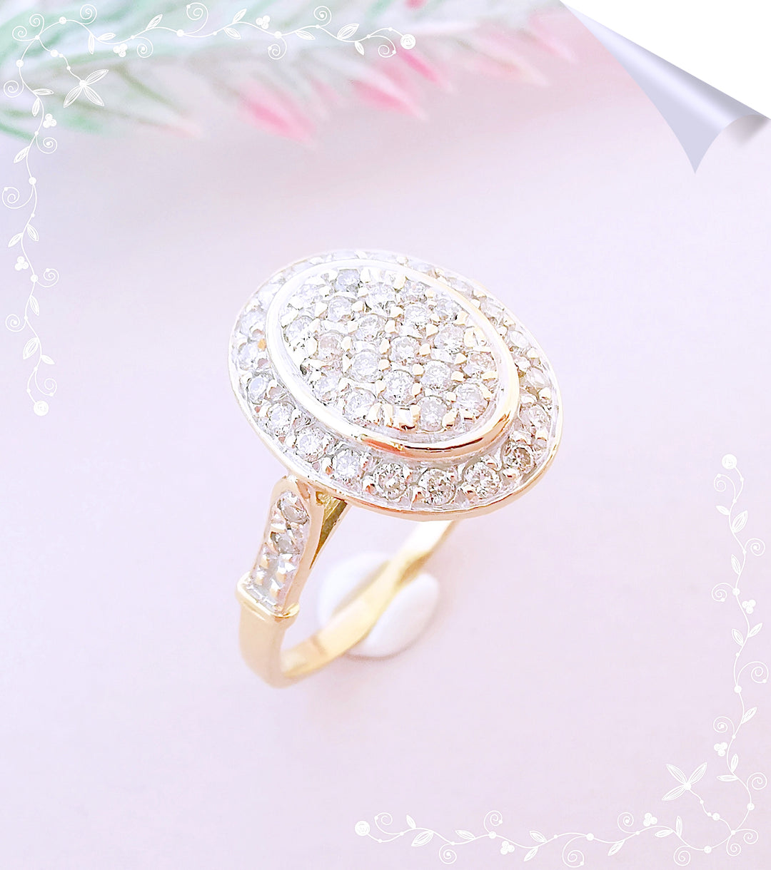 Bague Diamants / Or 18 K / (750°/°°) / 18 carats