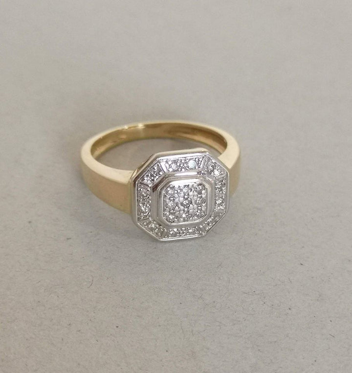Bague Diamants / Joaillerie Or 2 tons 18 k / Or 18 carats / 750