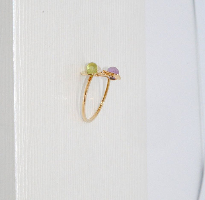 Bague Or Jaune 18K / Pierres fines / Or 18 carats / 750/1000