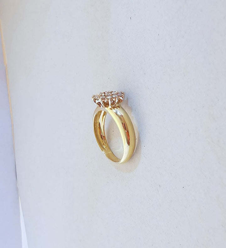 Bague / Diamants / Or Jaune 18 K / 750/1000 / Or 18 carats