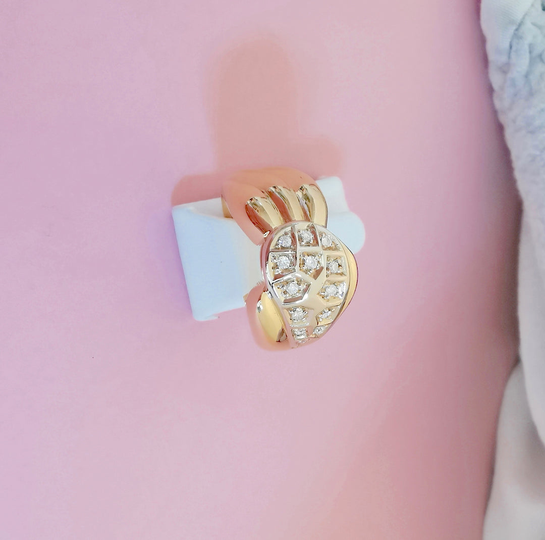 Bague / Diamants / 11,26 gr / Or 18 K gold / 18 carats / 750