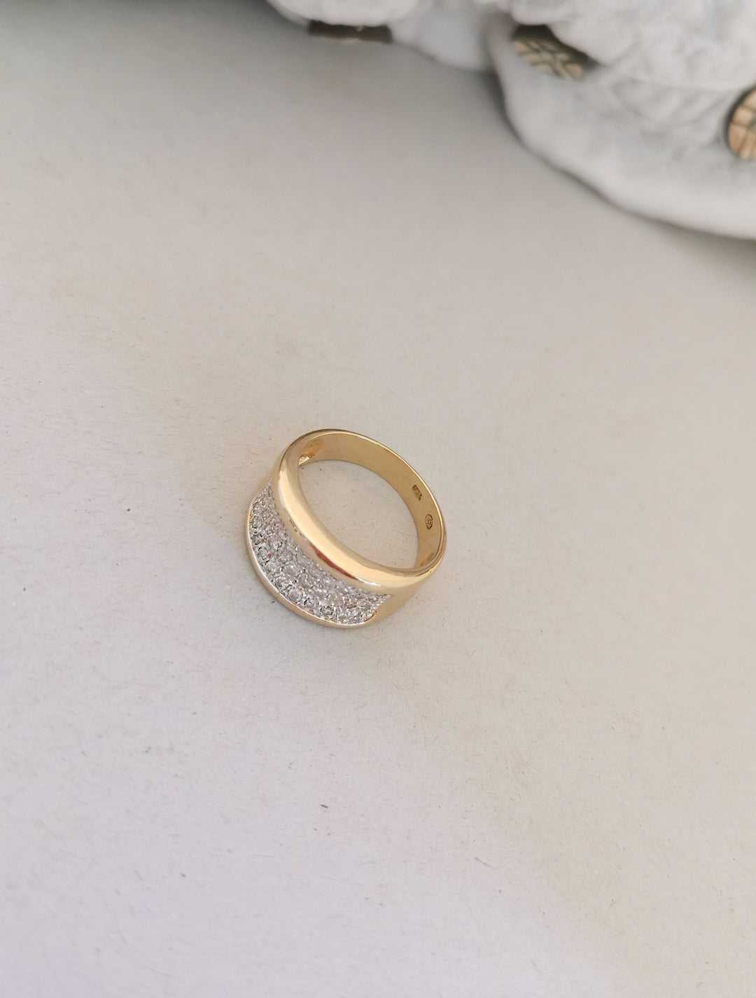 Bague Bandeau / Diamants / Or 18 K gold / 18 carats / 750