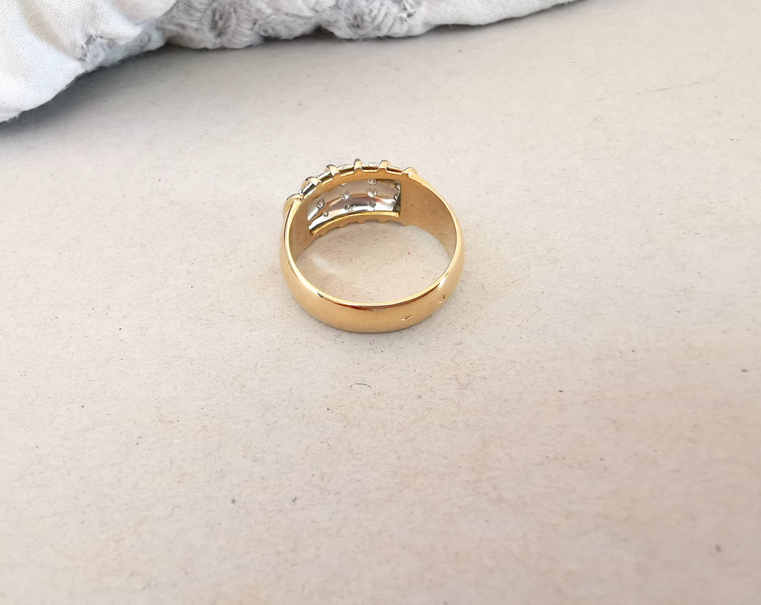 Bague / Diamants / Or 18 K gold / 18 carats / 750/1000