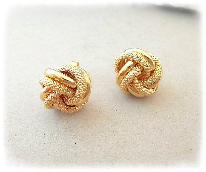 Boucles d'oreilles "boules torsadées" / BREV / Or 18 K / (750°/°°) / 18 carats