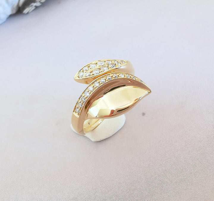 Bague " Serpent " Signée JOELLI / Diamants / Or 18 K / (750°/°°) / 18 carats