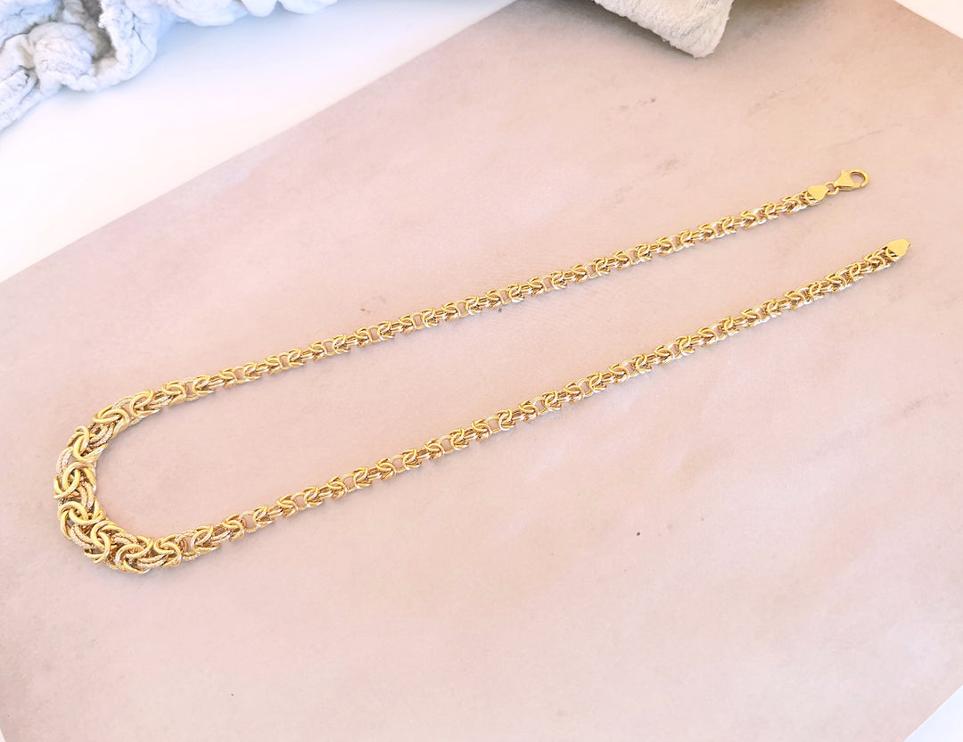 Collier maille Royale / Or Jaune 18 K / (750°/°°) / 18 carats