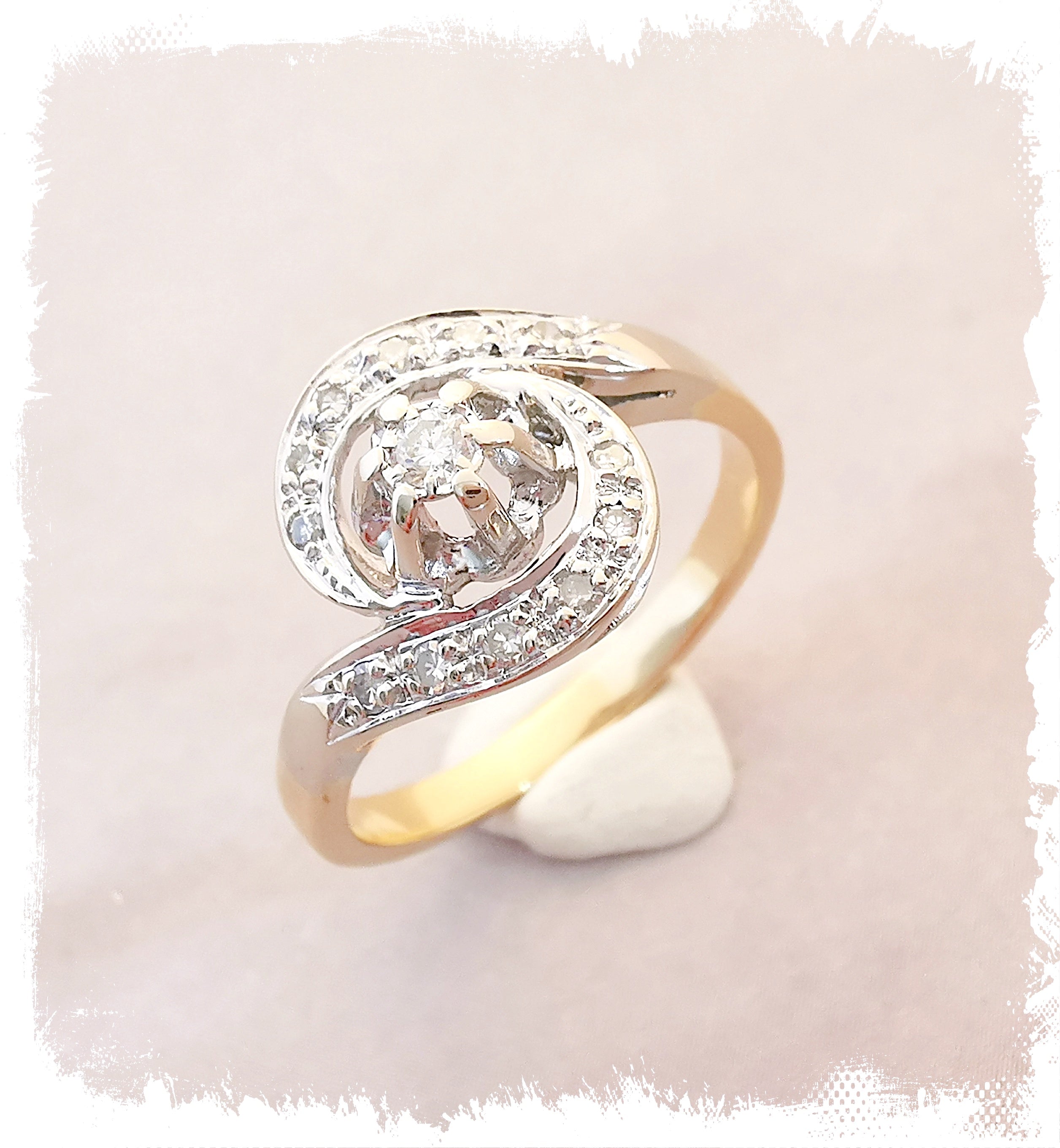 Bague ancienne tourbillon online diamant