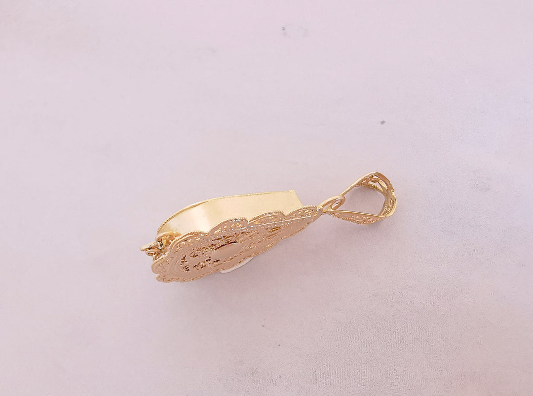 Pendentif Oriental Meskia filigranée pampilles / Or Jaune 18 K / (750°/°°) / 18 carats