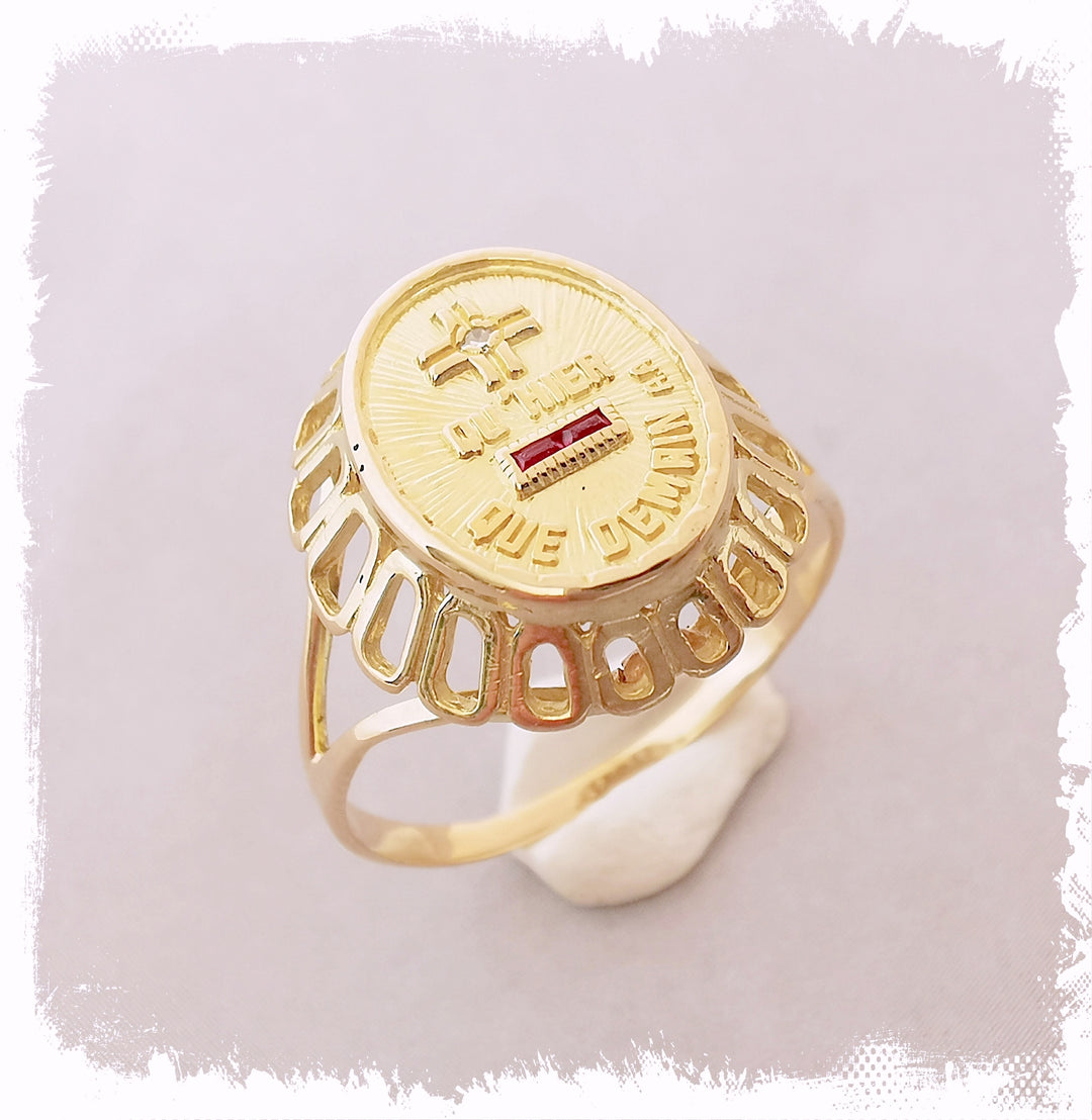 Bague d'Amour Augis Vintage / Or Jaune 18 K / 18 carats / (750°/°°)