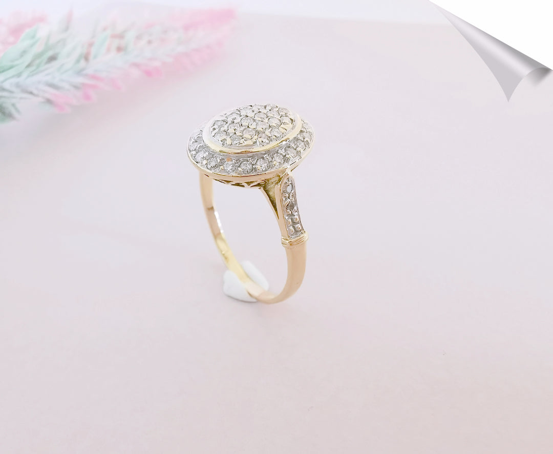 Bague Diamants / Or 18 K / (750°/°°) / 18 carats