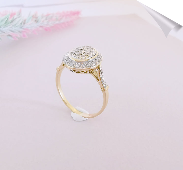 Bague Diamants / Or 18 K / (750°/°°) / 18 carats